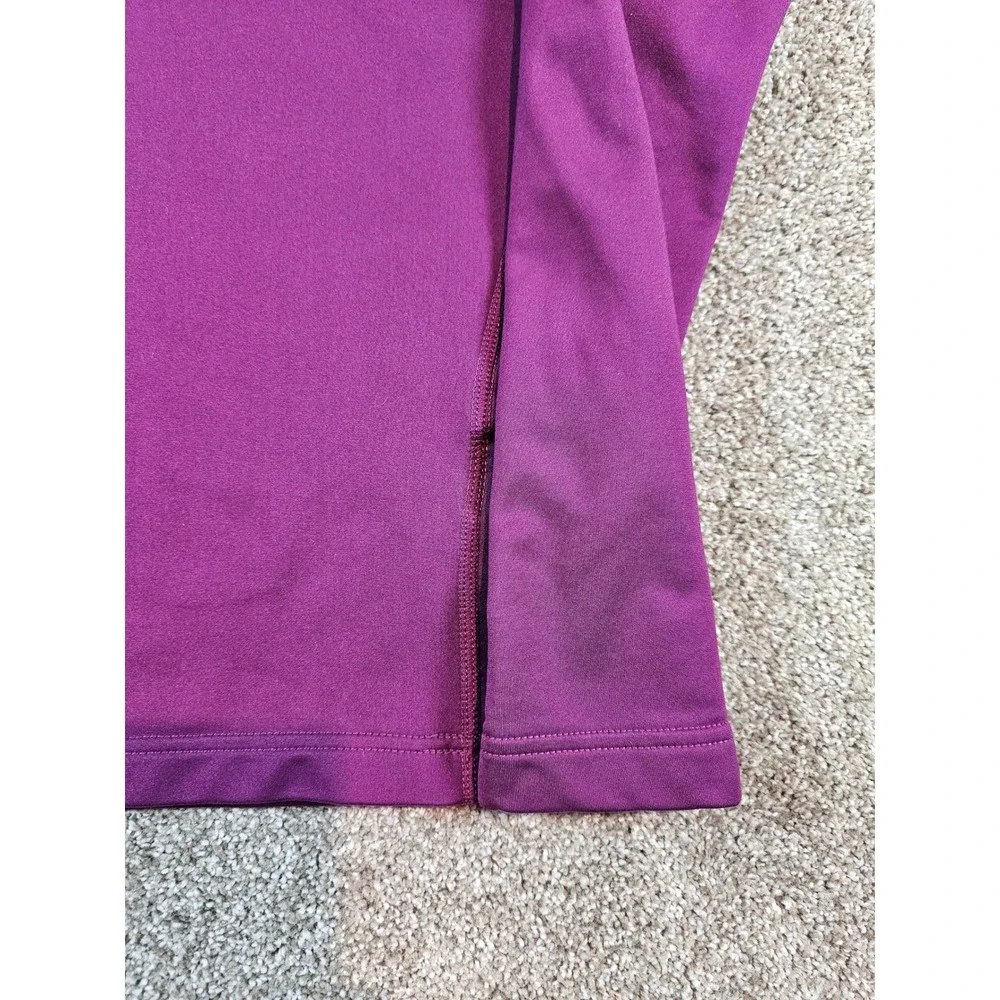 Nike Fit Dry Womens Quarter Zip Pullover Purple Running Top Size M Medium